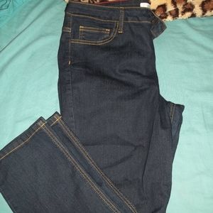 Dark denim skinny jeans